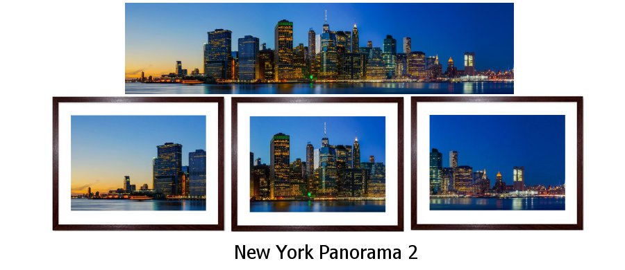 New York Panorama Set Framed Prints
